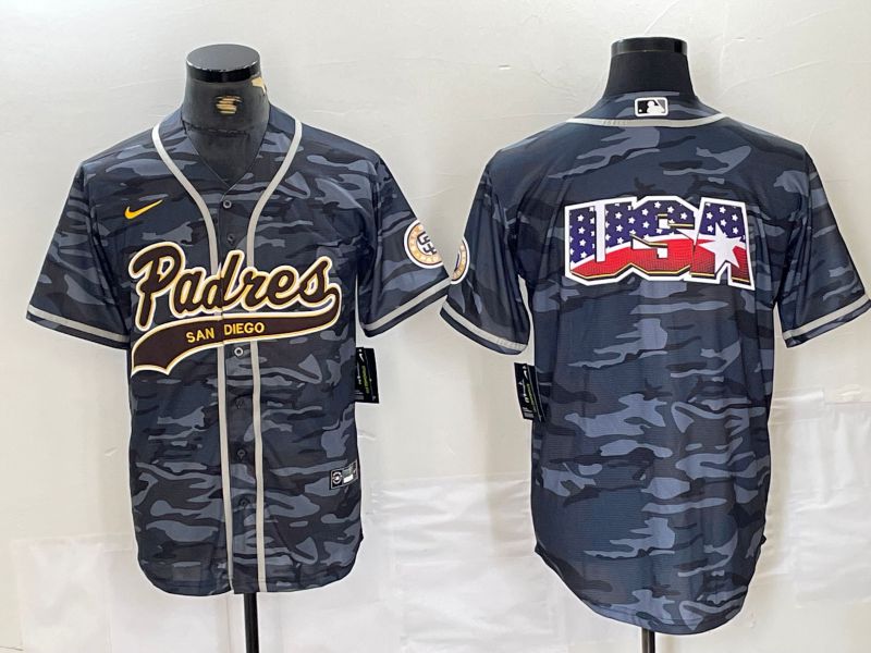 Men San Diego Padres Blank Camo Jointly 2024 Nike MLB Jersey style 4->->MLB Jersey